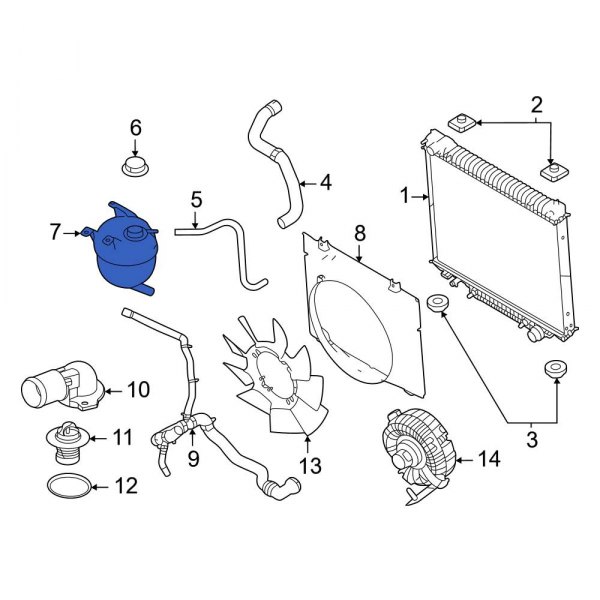 Engine Coolant Reservoir