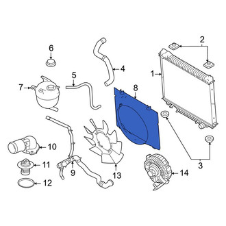 Ford OE - Front Engine Cooling Fan Shroud