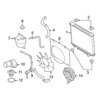 Ford OE - Cooling - Radiator & Components (Cutaway Van)