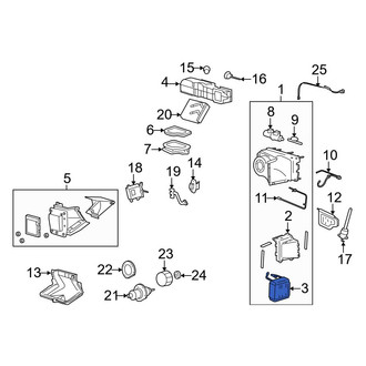 Ford OE - Rear A/C Evaporator Core