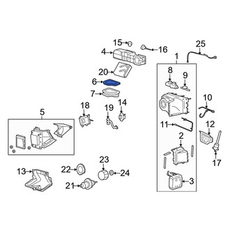 Ford OE - Heater Core Case Seal