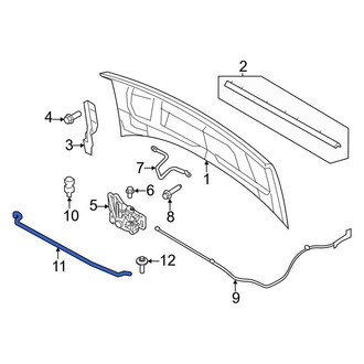 Ford OE - Front Hood & Trunk Prop Rod