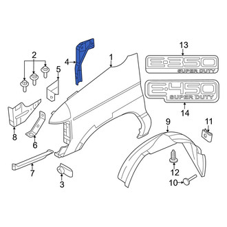 Ford OE - Rear Left Upper Fender Bracket