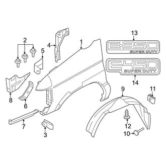 Ford OE - Fender - Exterior Trim (Cutaway / Cutaway Van)
