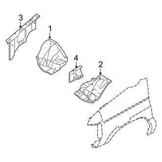 Ford OE - Fender - Inner Components (Cutaway / Cutaway Van)