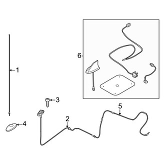 Ford OE - Electrical - Antenna (W/O Relocation Kit)