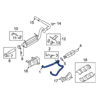 Ford OE - Front Exhaust Crossover Pipe
