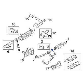 Ford OE - Front Catalytic Converter Gasket