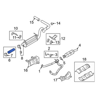 Ford OE - Rear Exhaust Intermediate Pipe