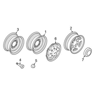Ford OE - Wheels - Covers & Trim (Single Rear Wheel), (Cutaway / Cutaway Van)