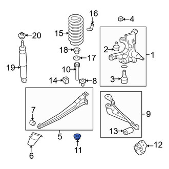 Ford OE - Radius Arm Nut