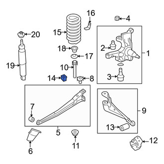 Ford OE - Front Coil Spring Damper