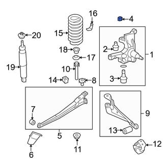 Ford OE - Front Steering Knuckle Nut