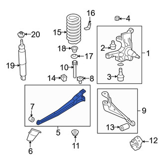 Ford OE - Front Left Suspension Subframe