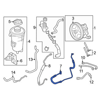 Ford OE - Power Steering Pressure Hose