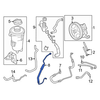 Ford OE - Power Steering Pressure Hose