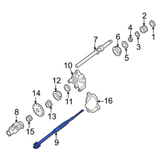 Ford OE - Lower Steering Shaft