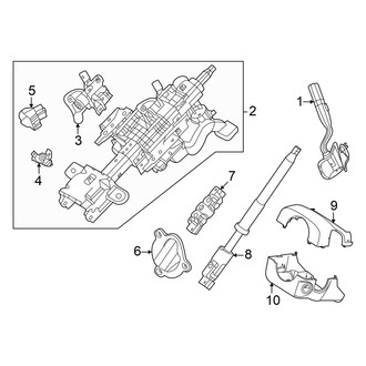 Ford OE - Steering Column - Shroud, Switches & Levers (Cutaway Van)