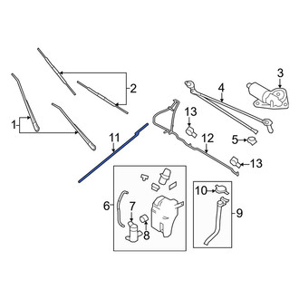 Ford OE - Front Lower Windshield Washer Hose