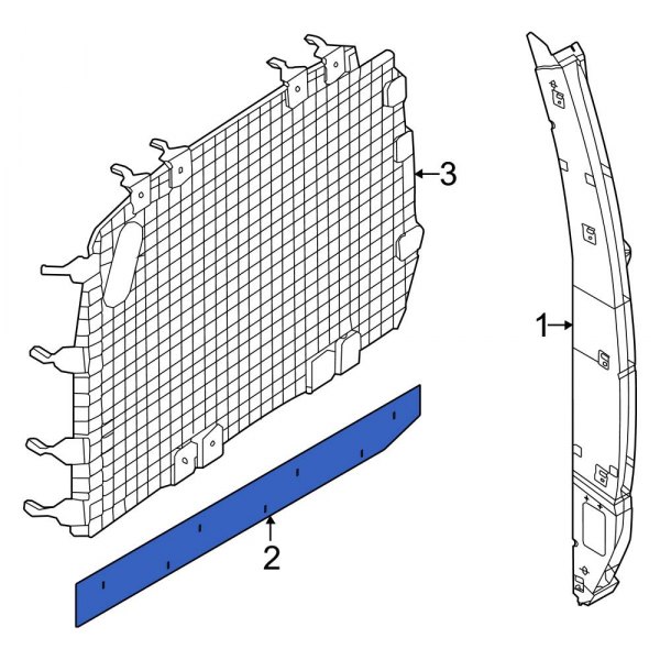 Ford OE 2C2Z15613F12AAB Rear Rear Body Panel