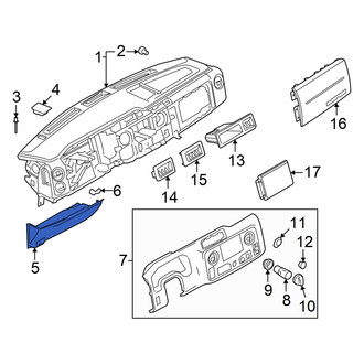 Ford OE - Instrument Panel Knee Bolster