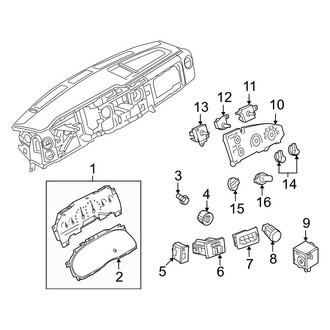 Ford OE - Instrument Panel - Cluster & Switches