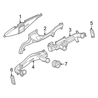 Ford OE - Instrument Panel - Ducts & Louver