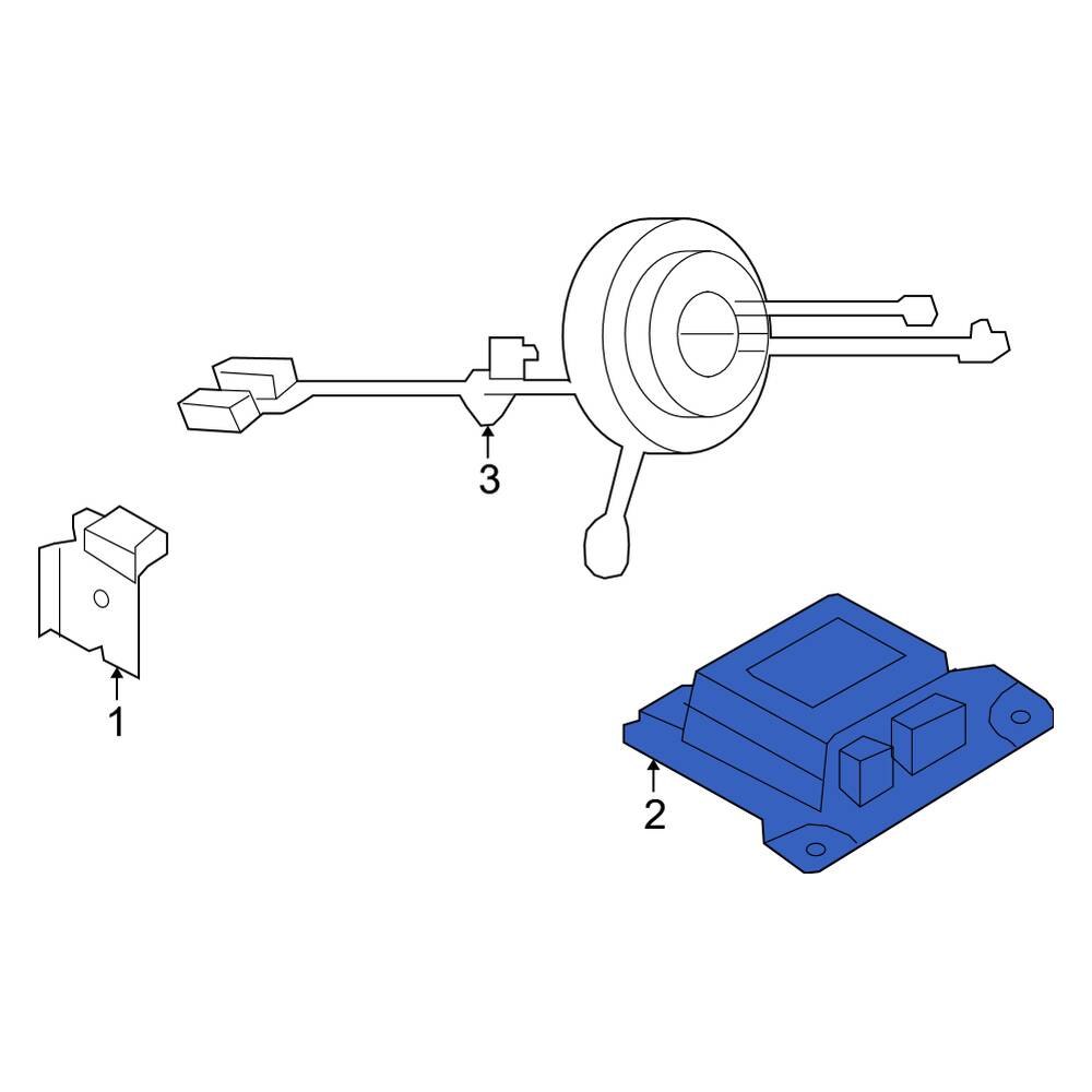 Ford OE LC2Z14B321B Air Bag Control Module