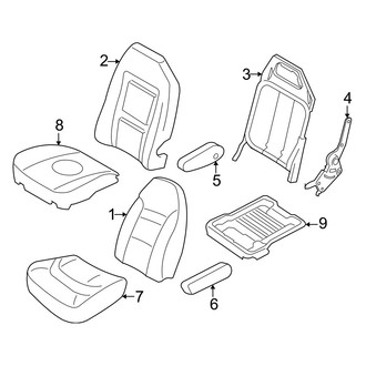 Ford OE - Seats & Tracks - Passenger Seat Components (Cutaway / Cutaway Van)