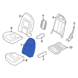 Ford OE - Front Left Seat Back Cushion Cover