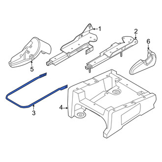 Ford OE - Front Left Seat Track Adjust Handle