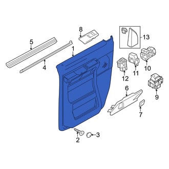 Ford OE - Front Right Inner Door Interior Trim Panel