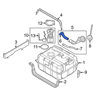 Ford OE - Fuel Filler Hose