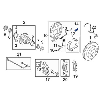 Ford OE - Rear Parking Brake Adjuster