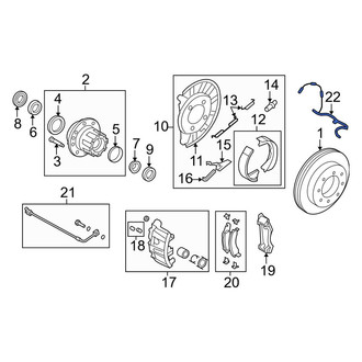 Ford OE - Rear Left ABS Wheel Speed Sensor
