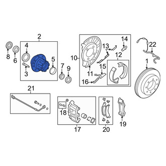 Ford OE - Rear Wheel Hub