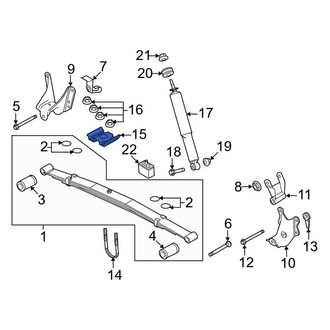 Ford OE - Rear Forward Leaf Spring Bracket