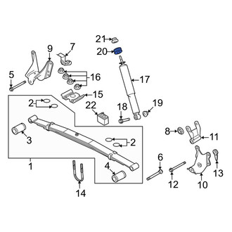Ford OE - Rear Suspension Shock Absorber Mount Insulator