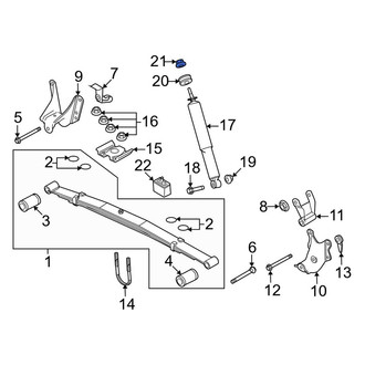 Ford OE - Upper Suspension Shock Absorber Nut