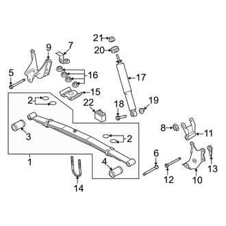 Ford OE - Rear Suspension - Suspension Components
