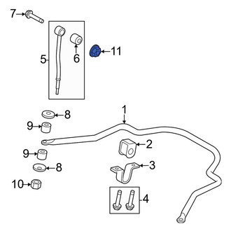 Ford OE - Rear Suspension Stabilizer Bar Link Nut