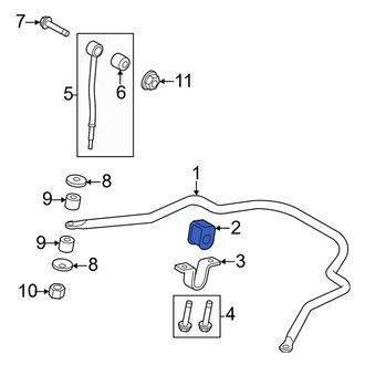 Ford OE - Rear Suspension Stabilizer Bar Bushing