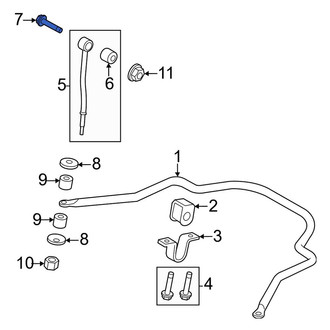 Ford OE - Suspension Stabilizer Bar Link Bolt