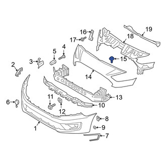 Ford OE - Bumper Cover Rivet