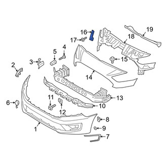 Ford OE - Left Upper Bumper Cover Bracket