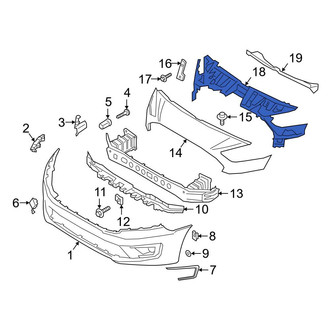 Ford OE - Front Bumper Cover Reinforcement