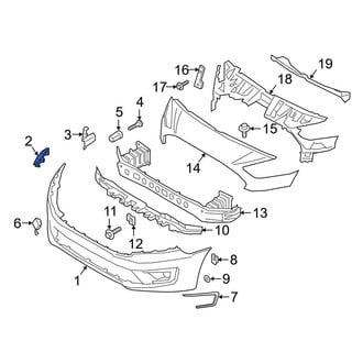 Ford OE - Left Lower Bumper Cover Bracket