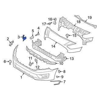 Ford OE - Front Left Bumper Cover Spacer Panel