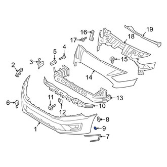 Ford OE - Lower Fog Light Trim Nut