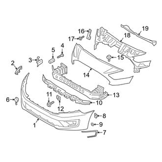 Ford OE - Front Bumper & Grille - Bumper & Components